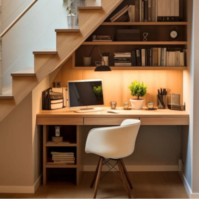 Bureau sous escalier